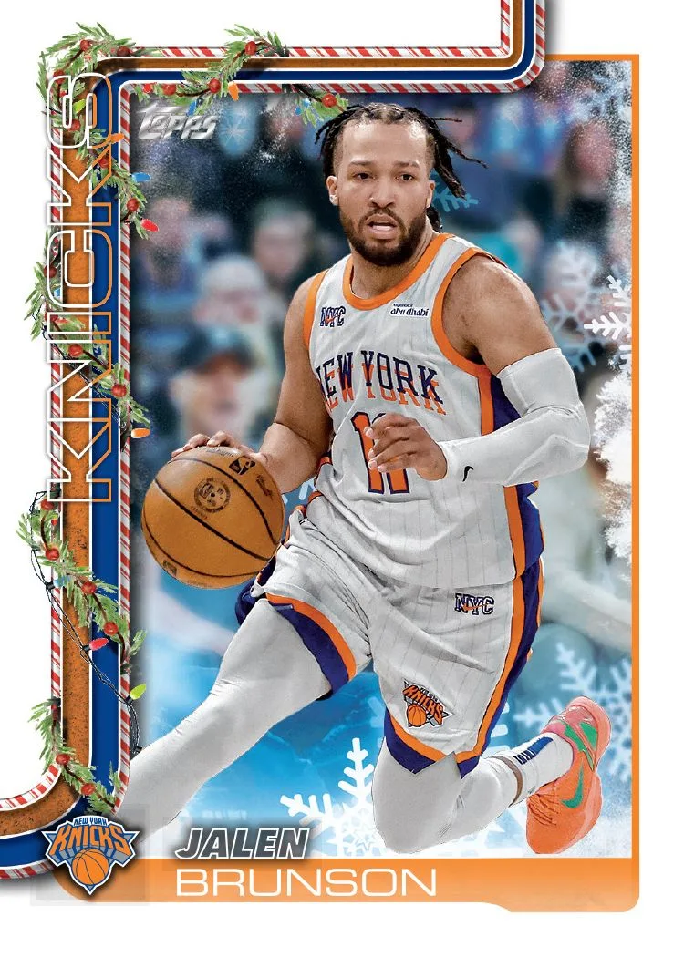 Jalen Brunson 홀리데이 베이스 카드