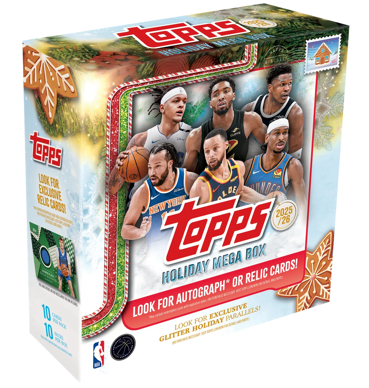 2025-26 Topps Holiday Basketball 메가 박스
